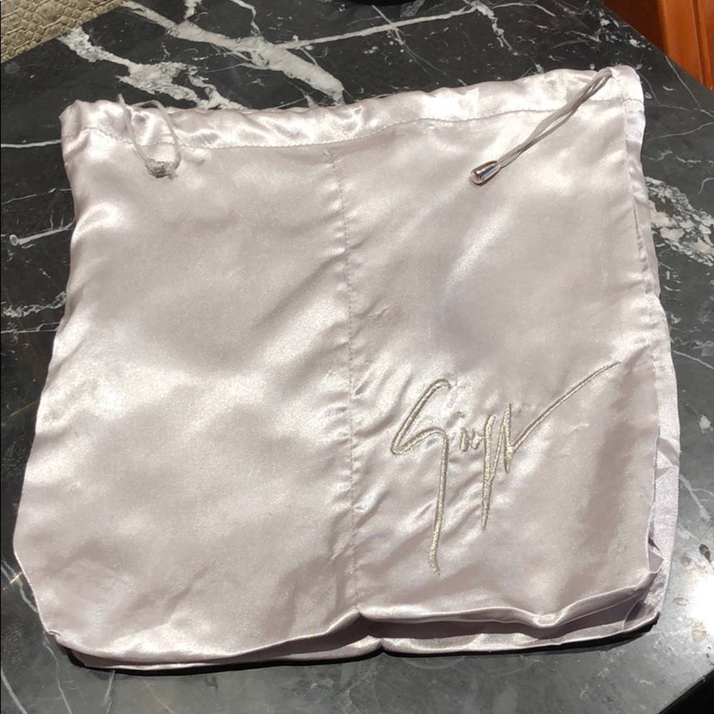 Giuseppe Zanotti satin double dust bag
